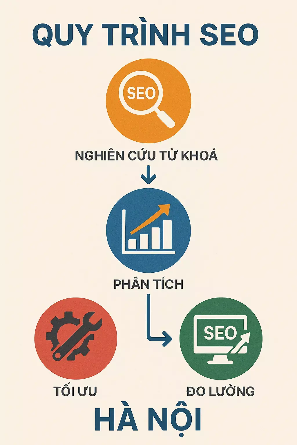 Quy trình triển khai dịch vụ SEO Hà Nội của Thurnix